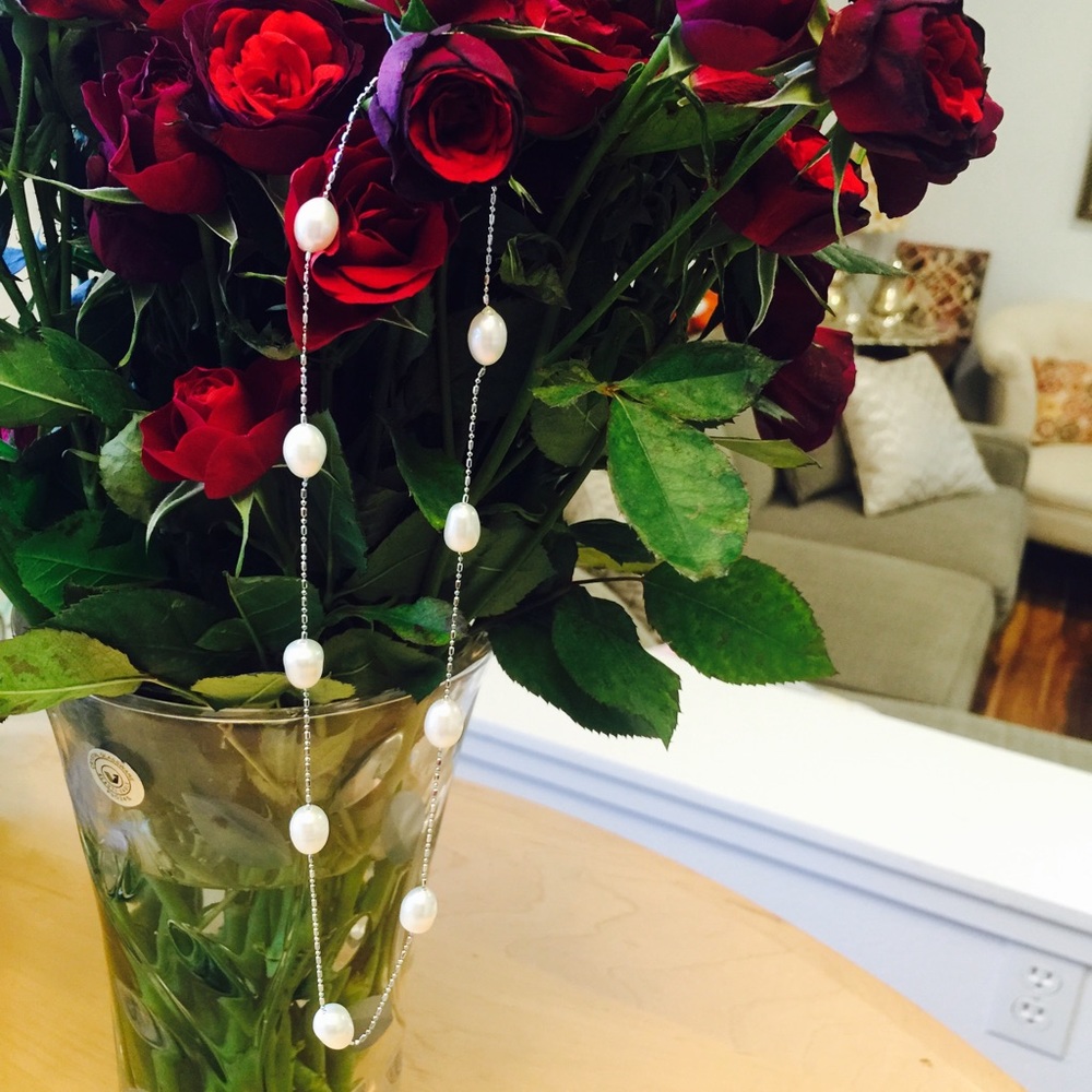 Real freshwater pearl necklace