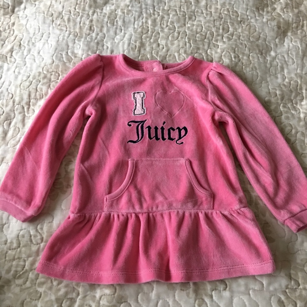 Girls juicy couture velour top