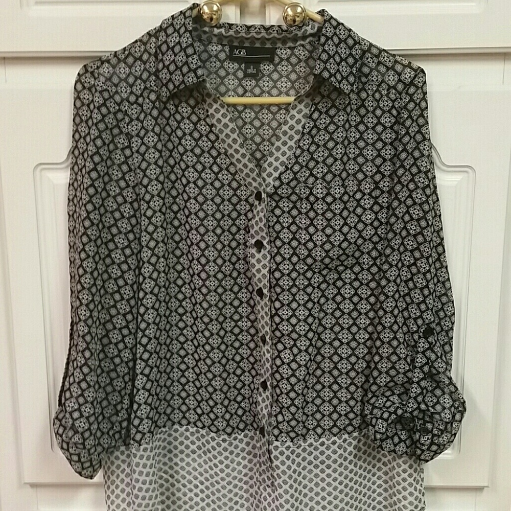 Black and white Blouse