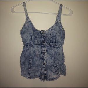 Denim crop top