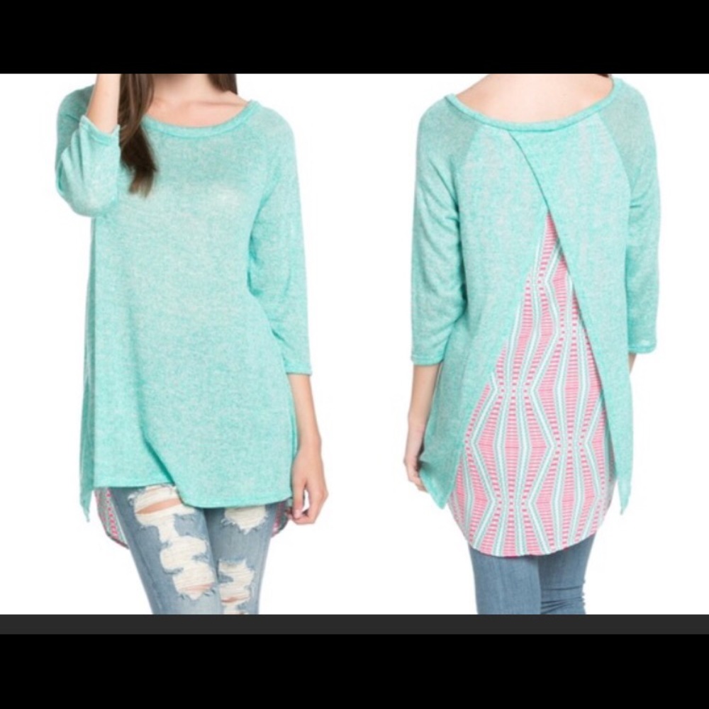 🌷SALE🌷Layer Back detail knit top🌷