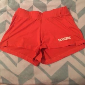 Orange Hooters shorts