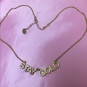 "Stay Gold" necklace