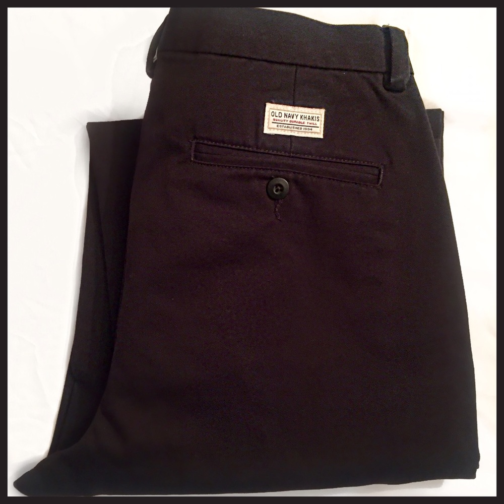 Men's OLD NAVY casual black pants. Like New!