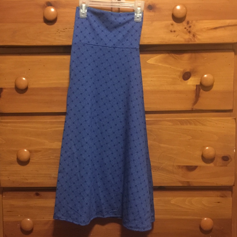 Lularoe Azure skirt, stunning blue size xl