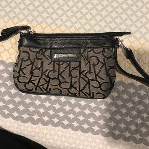 Black Calvin Klein wristlet