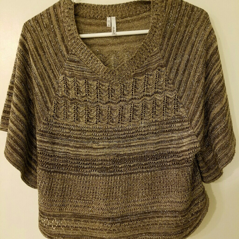 Poncho style sweater