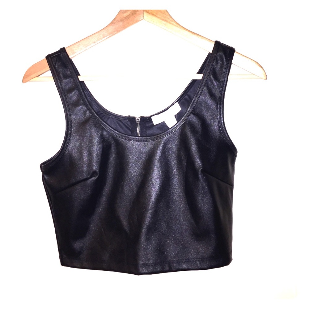 🌑 Leather Crop 🌑