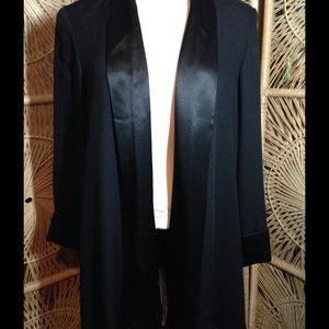ONE SALE NOW Black Retro Style Evening Swing Coat