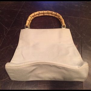 GAP cream linen purse