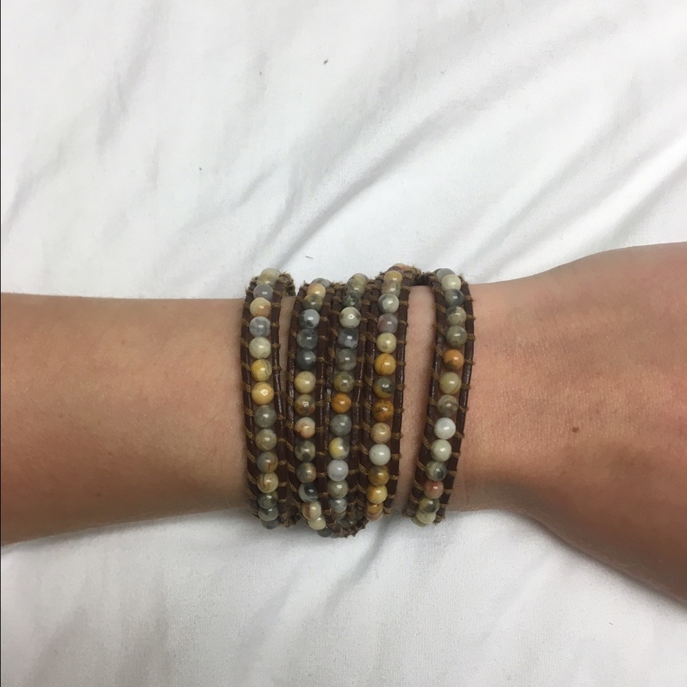 Bead wrap bracelet