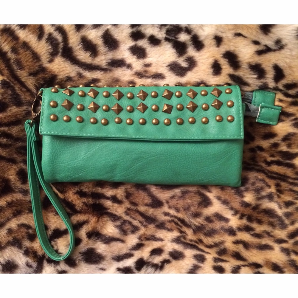 Emerald Green Wristlet/Clutch