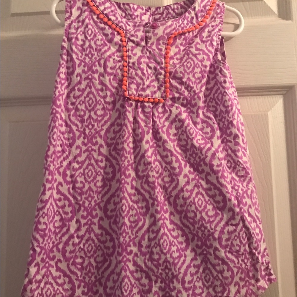 Purple print tunic