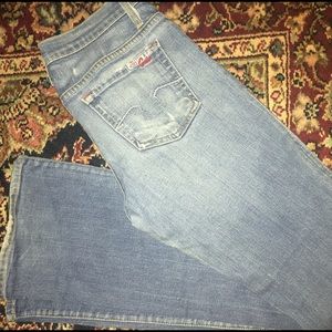 Blue Cult jeans - slightly distressed - very sexy!