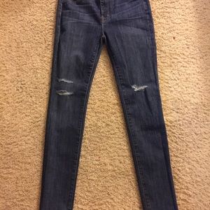 DSTLD slim high rise jeans.