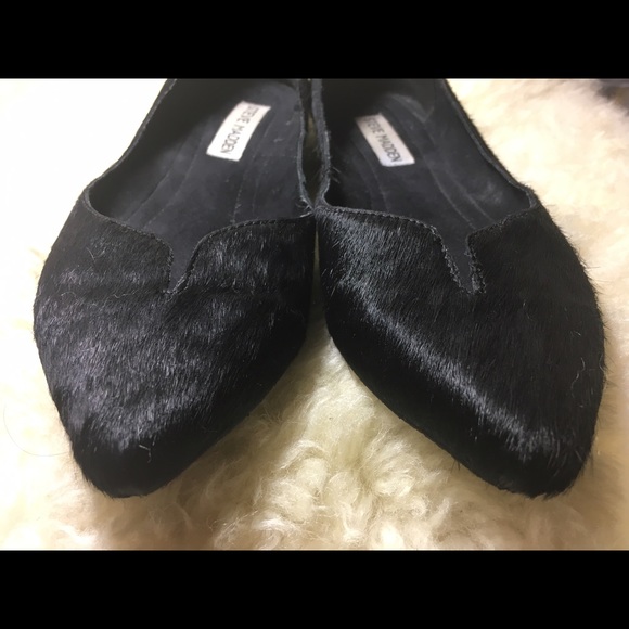 Steve Madden - REAL CALF HAIR - black flats - Picture 5 of 6