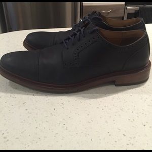 Cole Haan mens navy blue cap-toe oxford 12