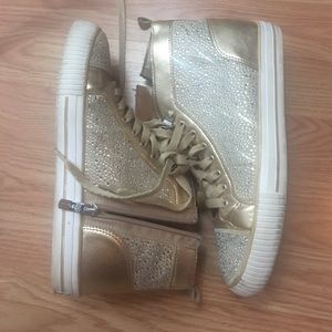 Gold High tops