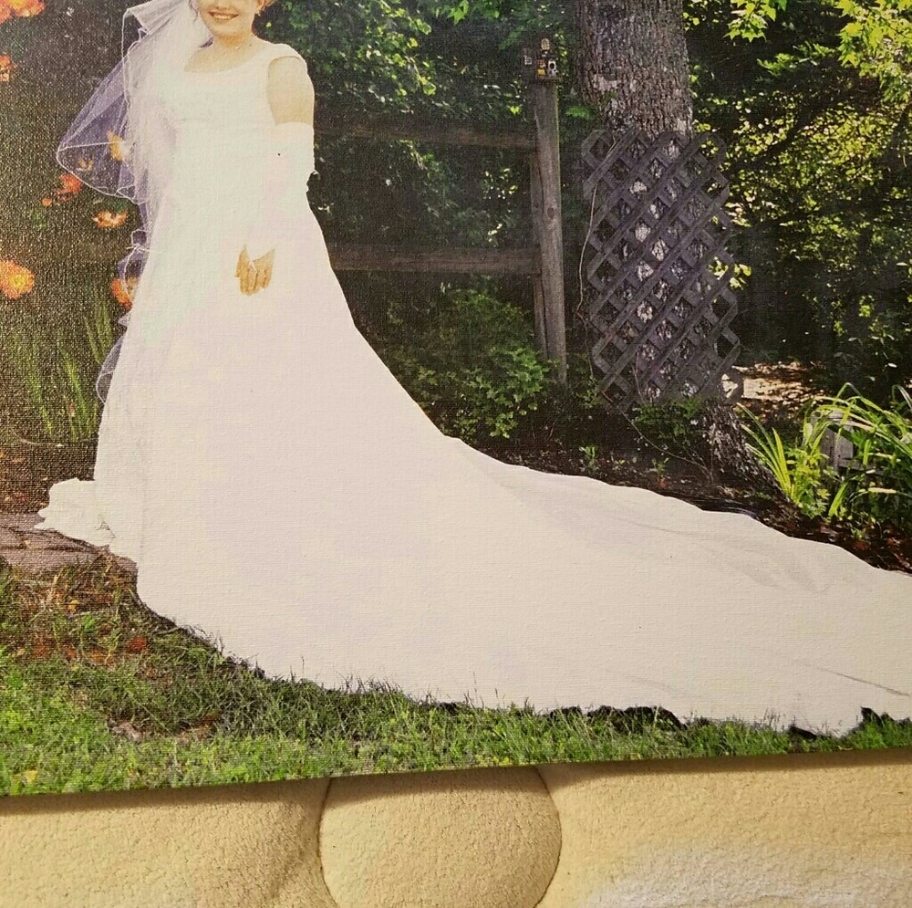 Elegant fairytale wedding gown.