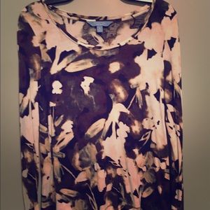 Vera wang floral print top