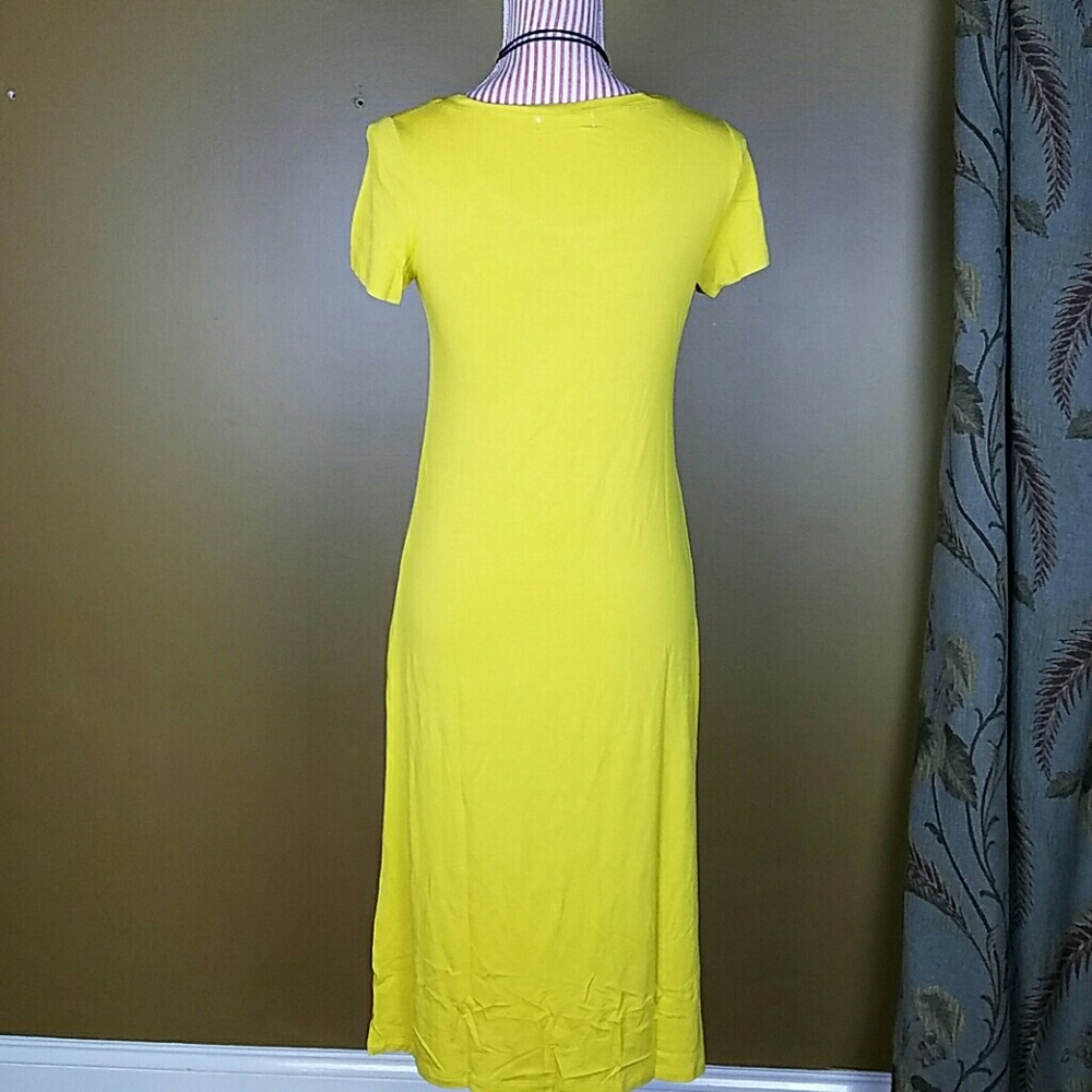 LAST ONE! Mustard Yellow Dress - Picture 4 of 4