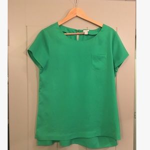 Jcrew Silky Pocket Top