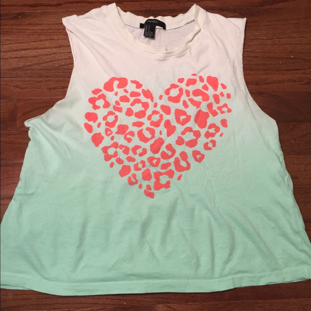 Cute graphic muscle tee