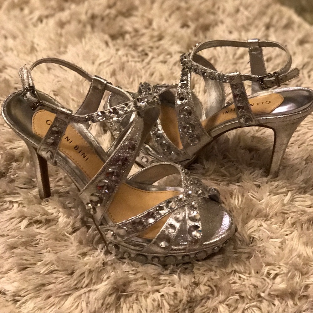 Silver Gianni Bini High Heels