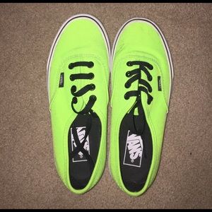 Neon Green Vans