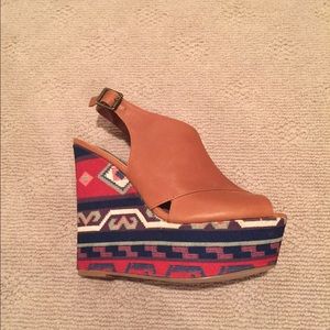 Steve Madden Aztec Wedges