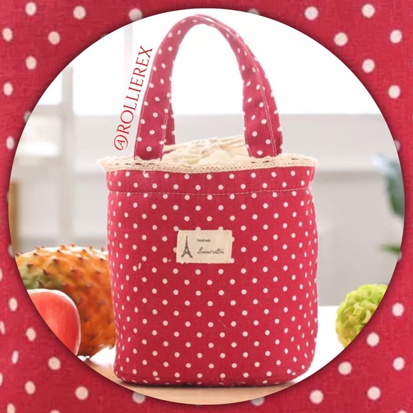 Dotted Insulated Totes - Picture 4 of 6