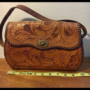 HANDMADE VINTAGE LEATHER WESTERN PURSE