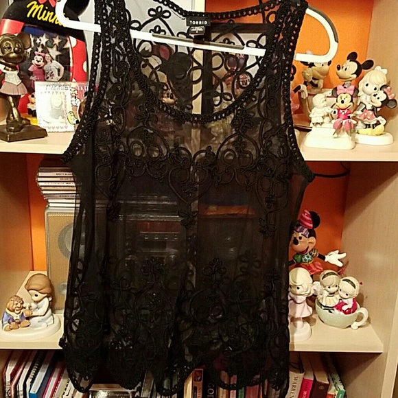 Torrid Tops - Torrid  embroidery detail tank