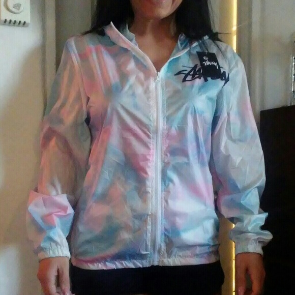 Stussy Cotton Candy Tie Dye Windbreaker Nwt New - Picture 4 of 4