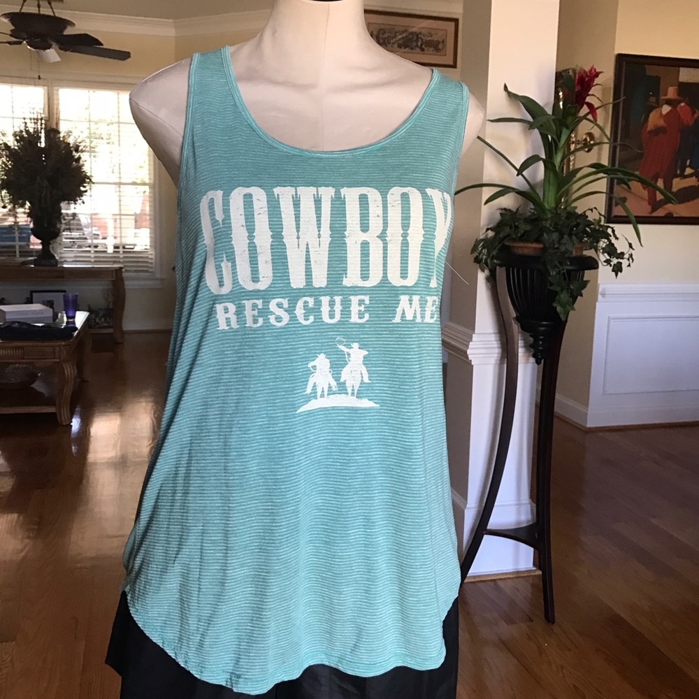 Cowboy Rescue me tank