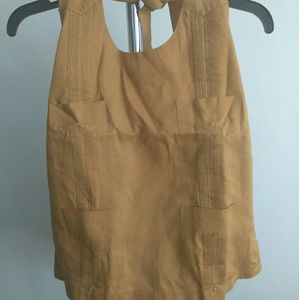 Linen pant and halter top set. Size XL