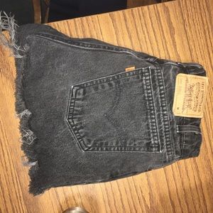 Levi's high waist jean shorts