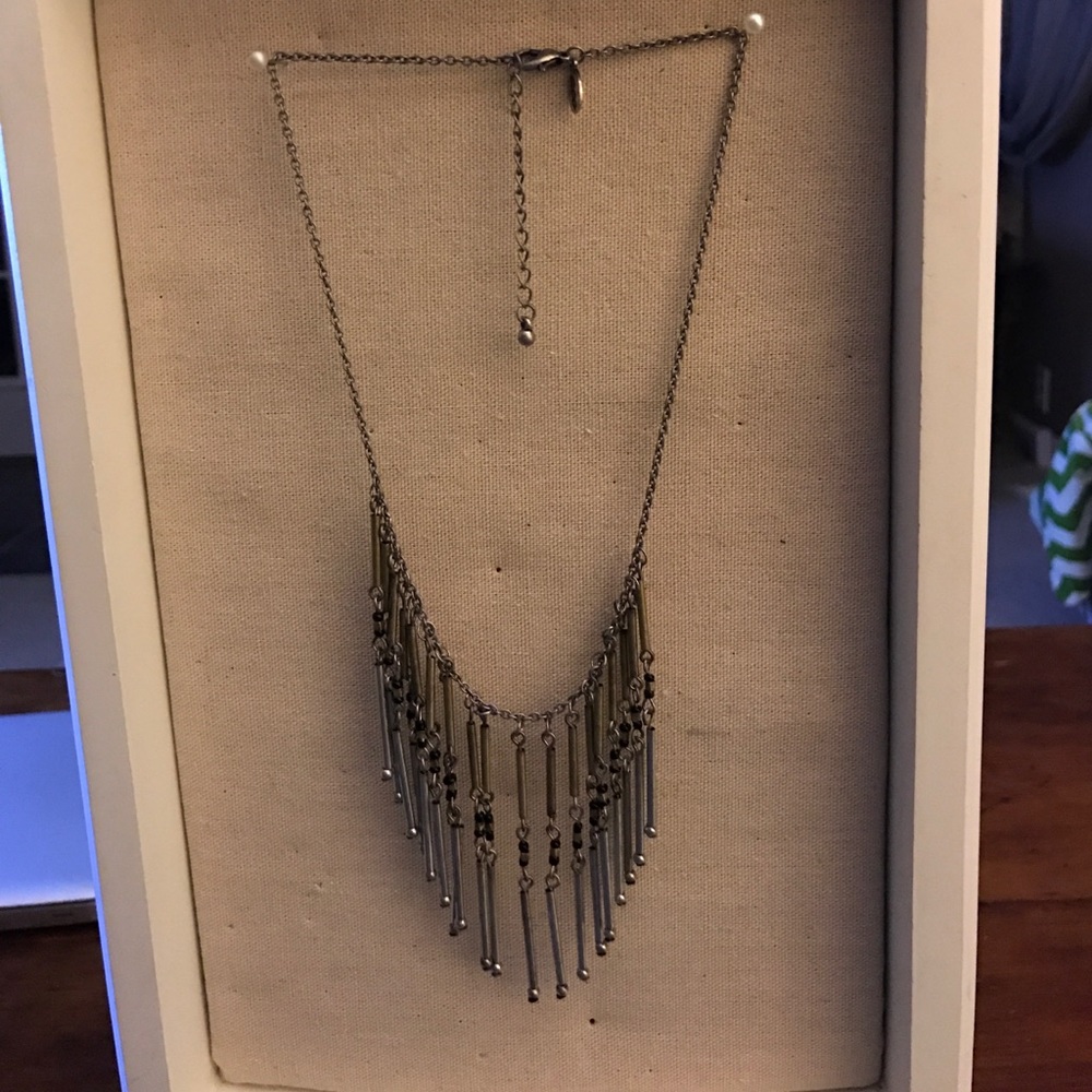 AEO Fringe bib necklace.