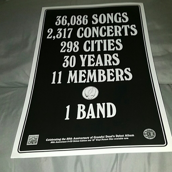 Grateful Dead Career Cardboard Poster - Picture 2 of 4