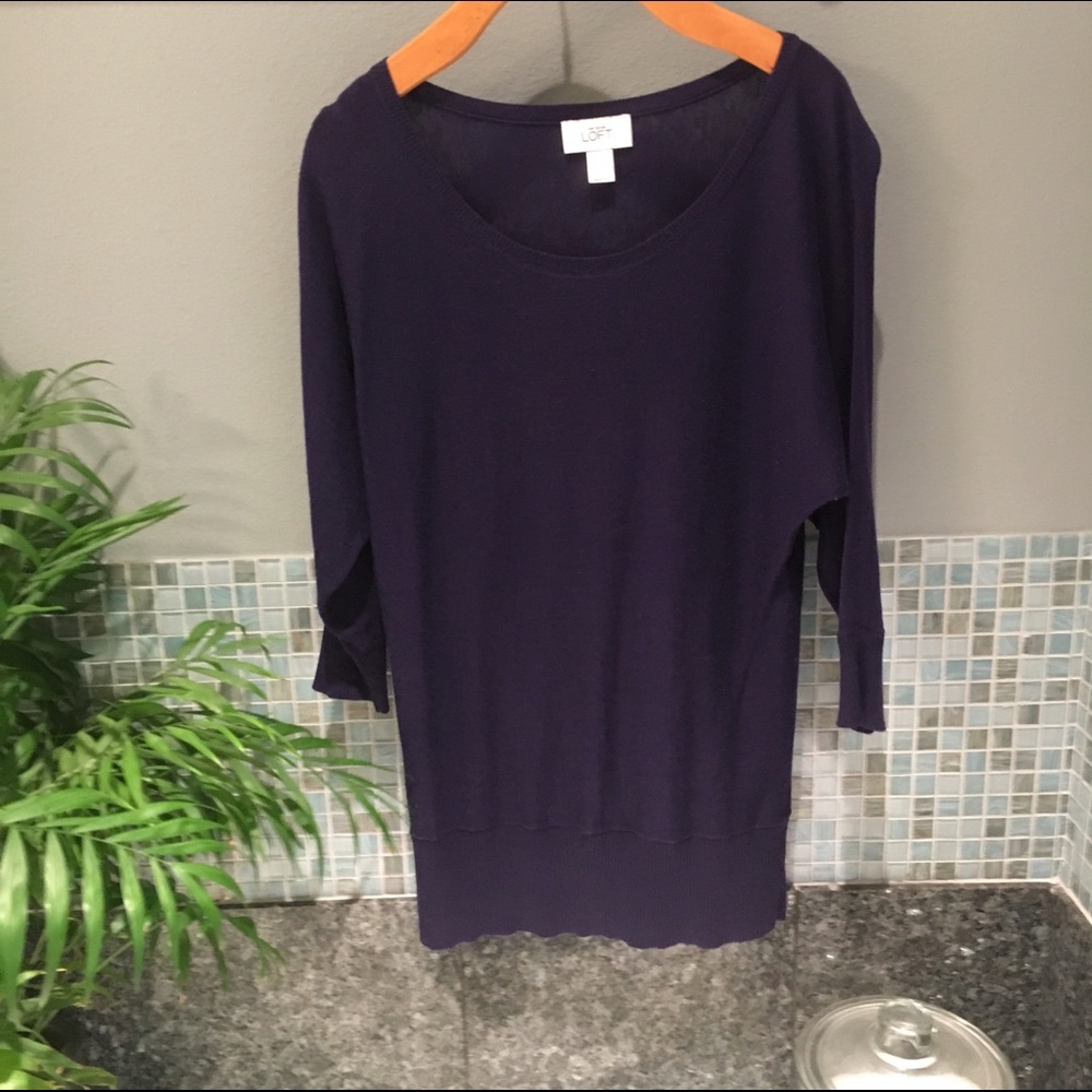 Loft doleman sleeve sweater, size S