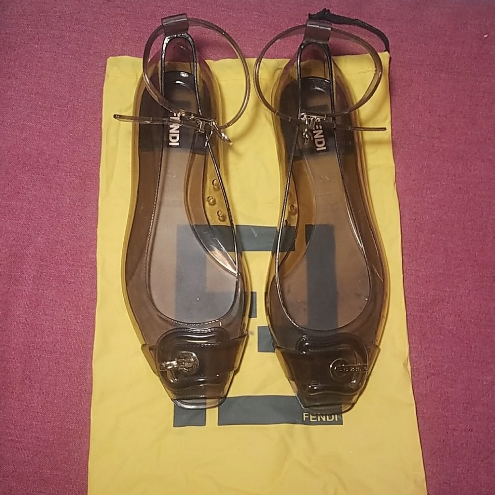 Fendi Jelly Flats w/Dust Bag