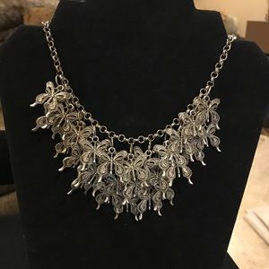 NWT Betsey Johnson Butterfly Statement Necklace