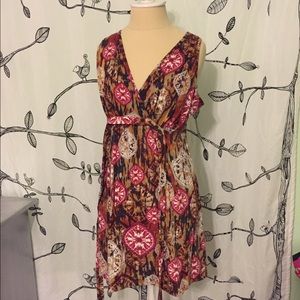 Pink Rose Maternity Dress Tunic M