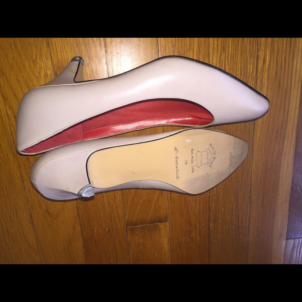 Westies cream leather 2" heels