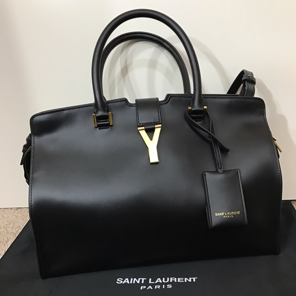 SOLD YSL Large Classic Y Cabas Bag - Picture 1 of 8