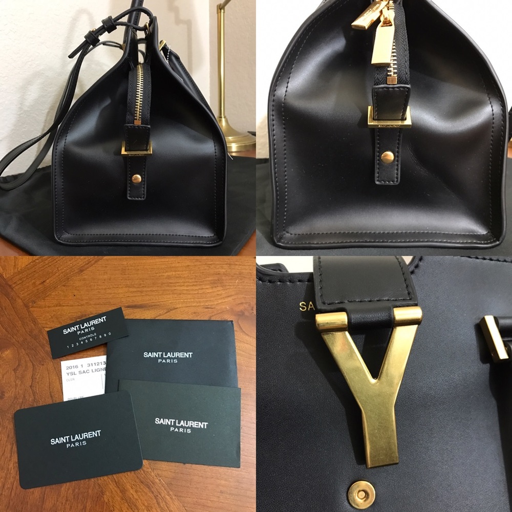 SOLD YSL Large Classic Y Cabas Bag - Picture 4 of 8