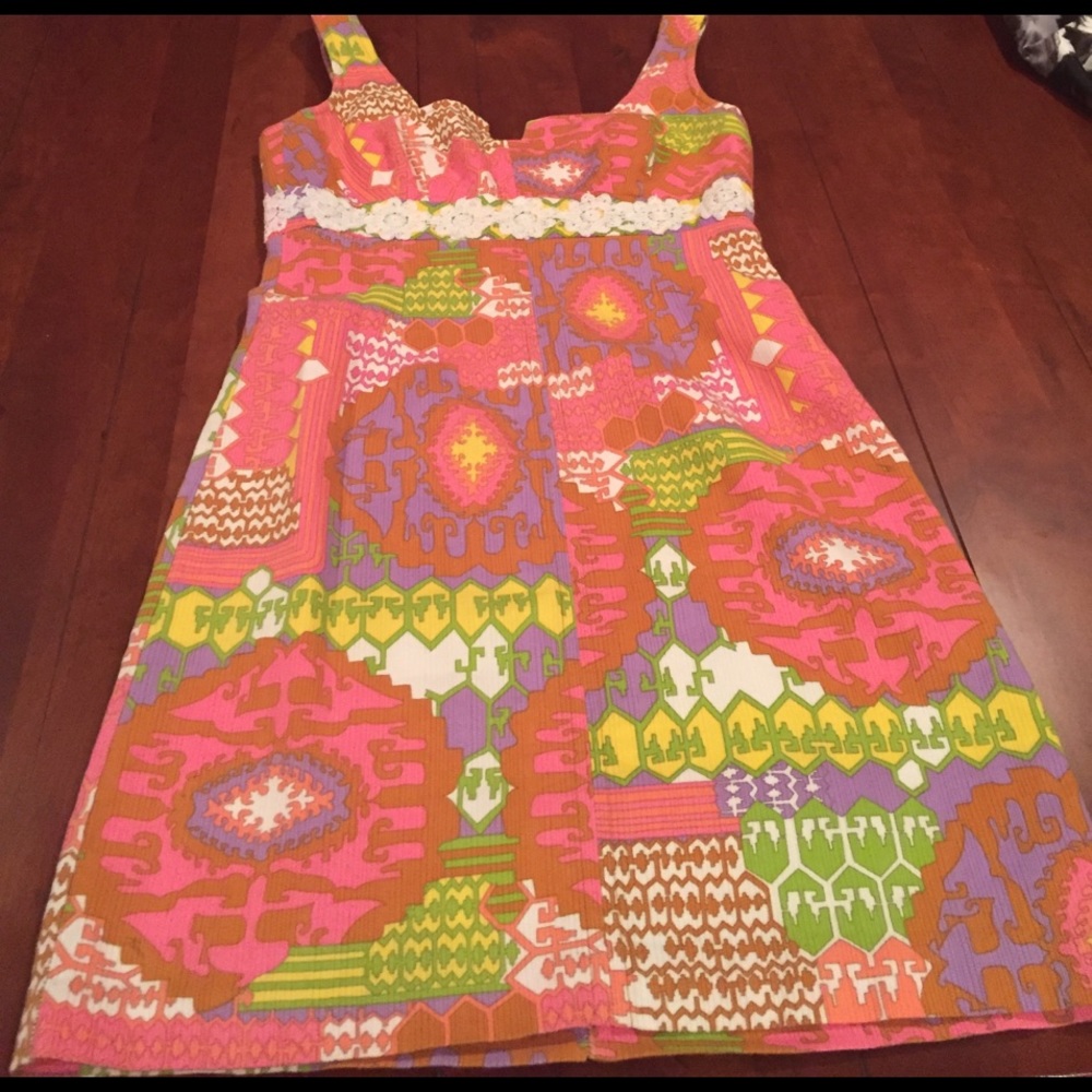 Trina Turk Brightly Printed Day Dress