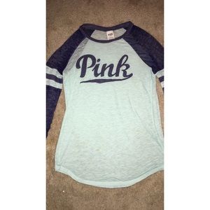 Blue PINK long sleeve tee