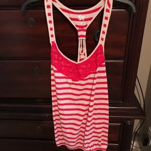 NWOT SO razor back tank top