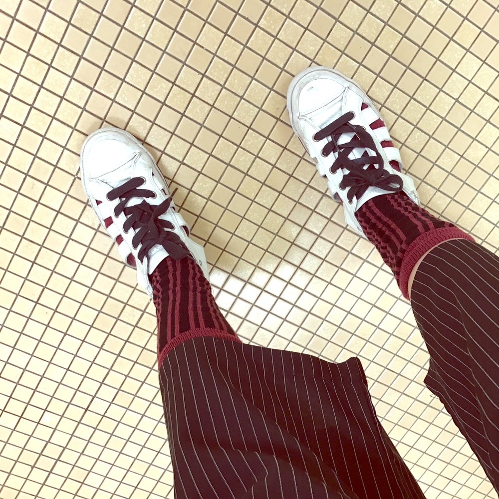 White shoes #diesel sneaker，socks